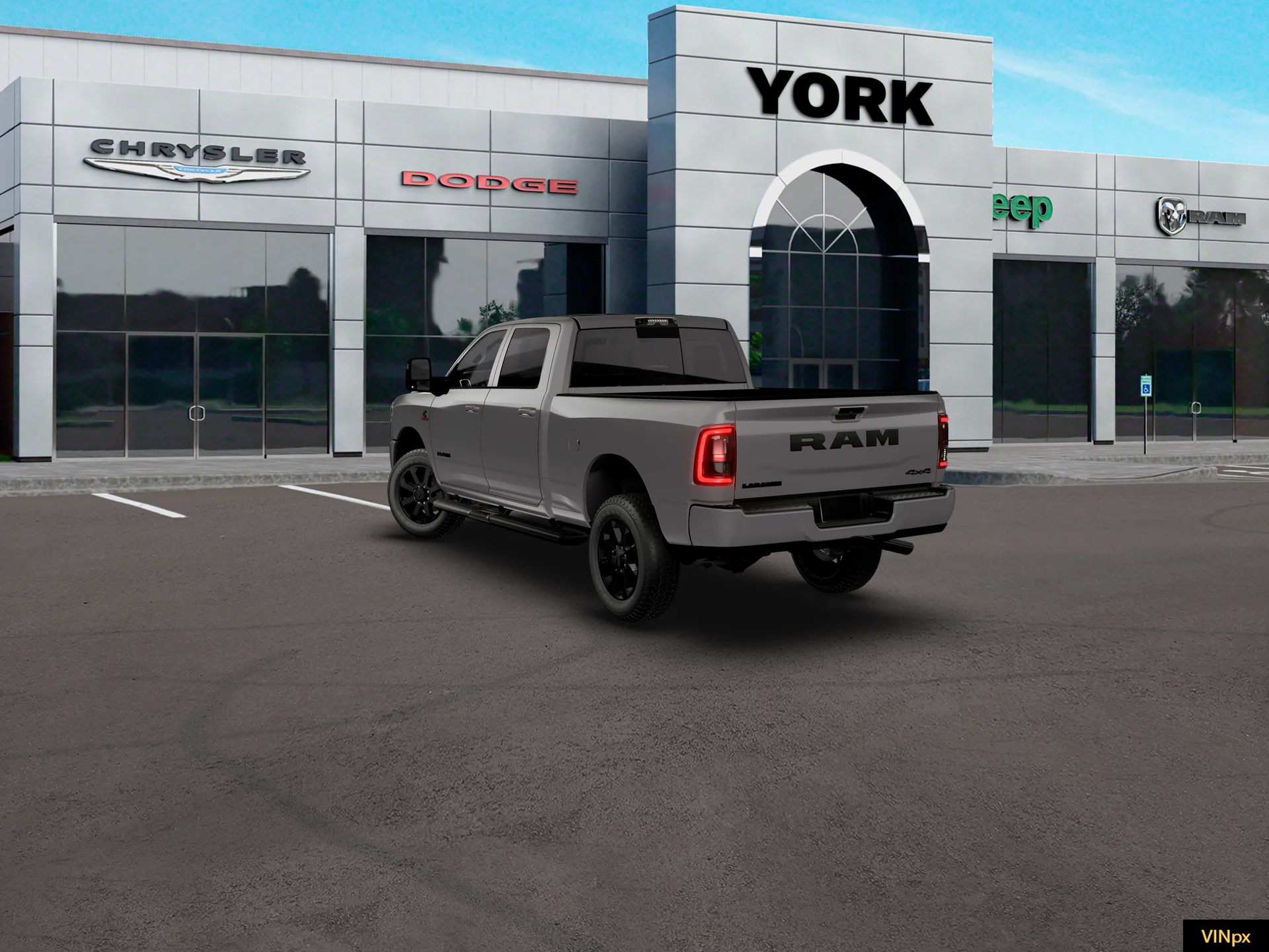 New 2026 Granite Crystal Metallic Clear-Coat Exterior Paint RAM LARAMIE image 17