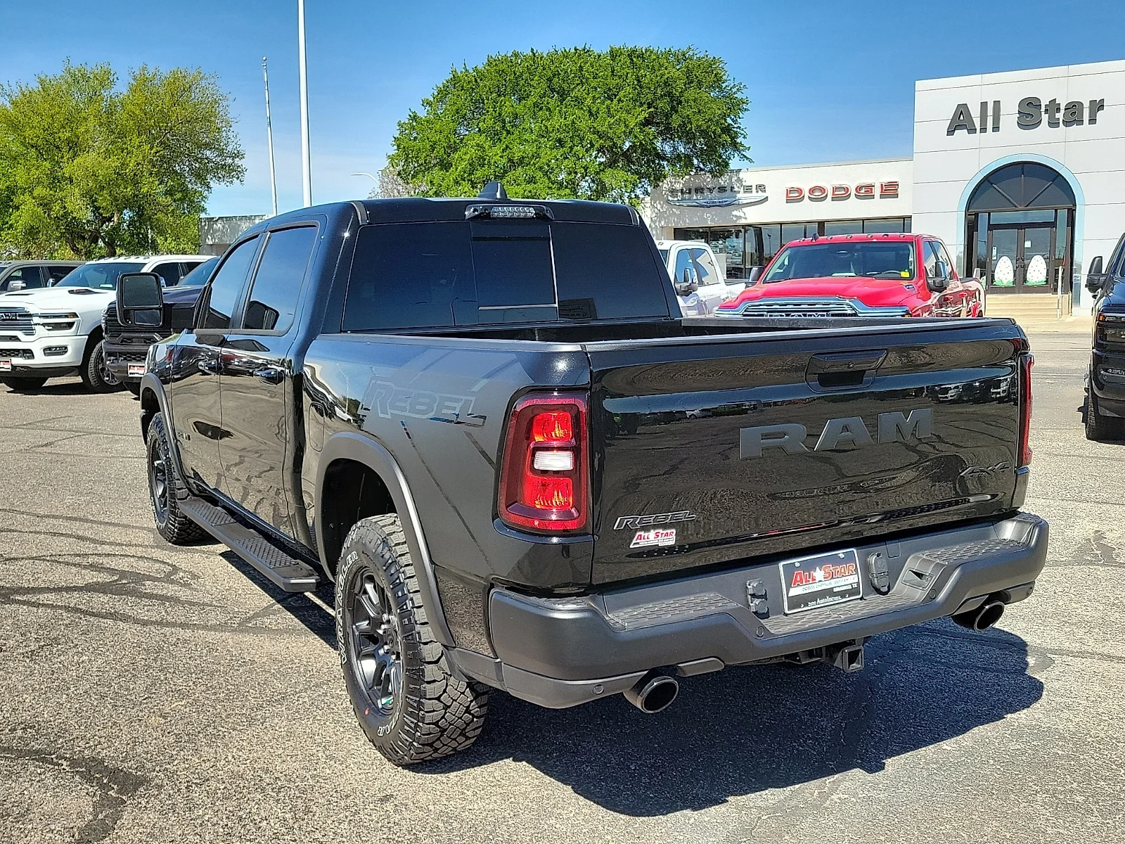 New 2026 Diamond Black Crystal Pearlcoat Ram REBEL CREW CAB 4X4 5