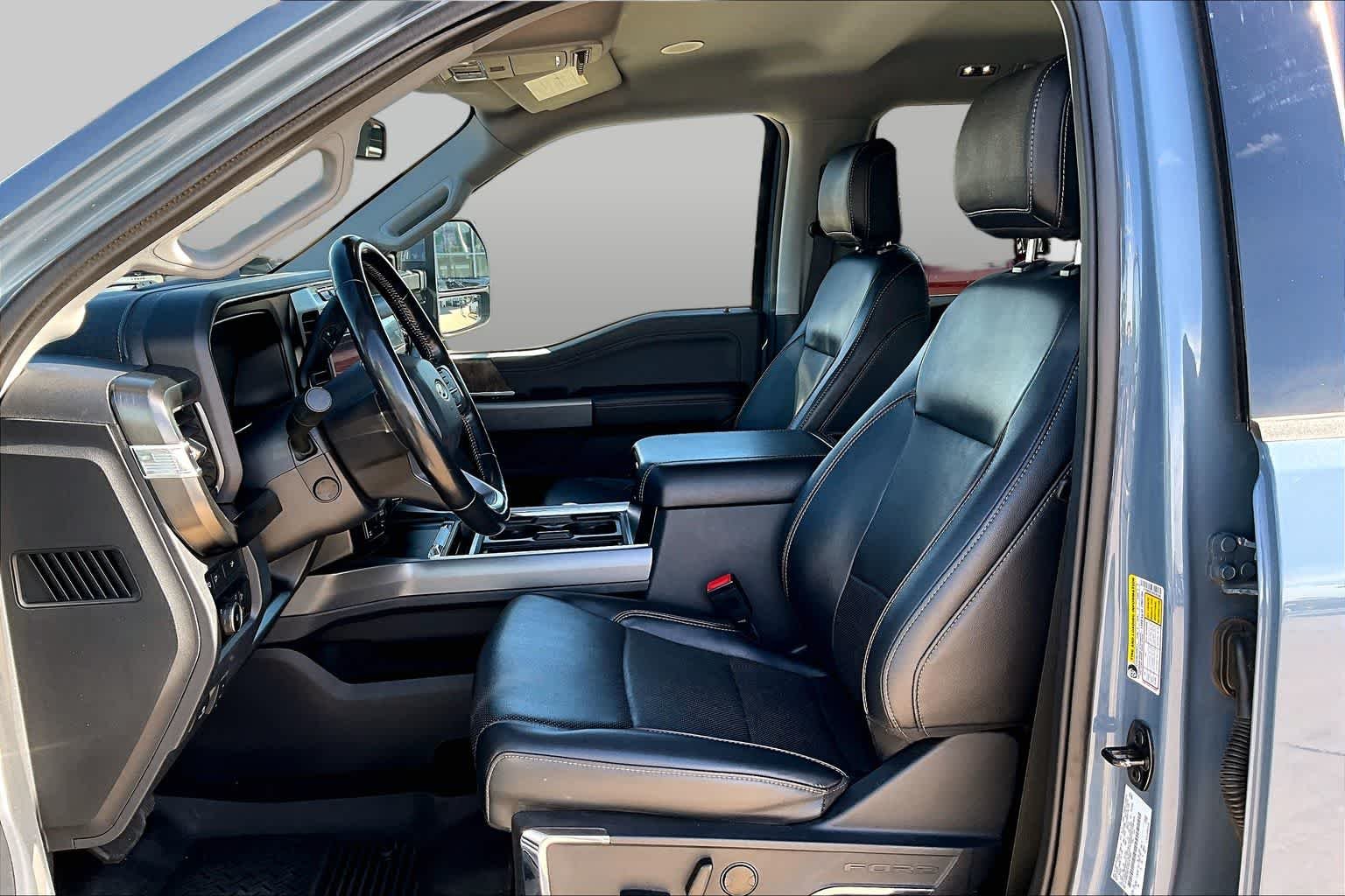 Used 2023 Azure Gray Metallic Tri-Coat Ford LARIAT image 8
