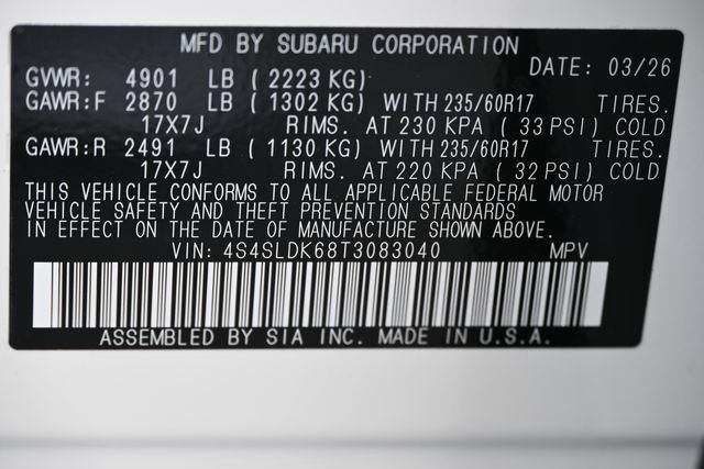 New 2026 White Subaru Wilderness image 20