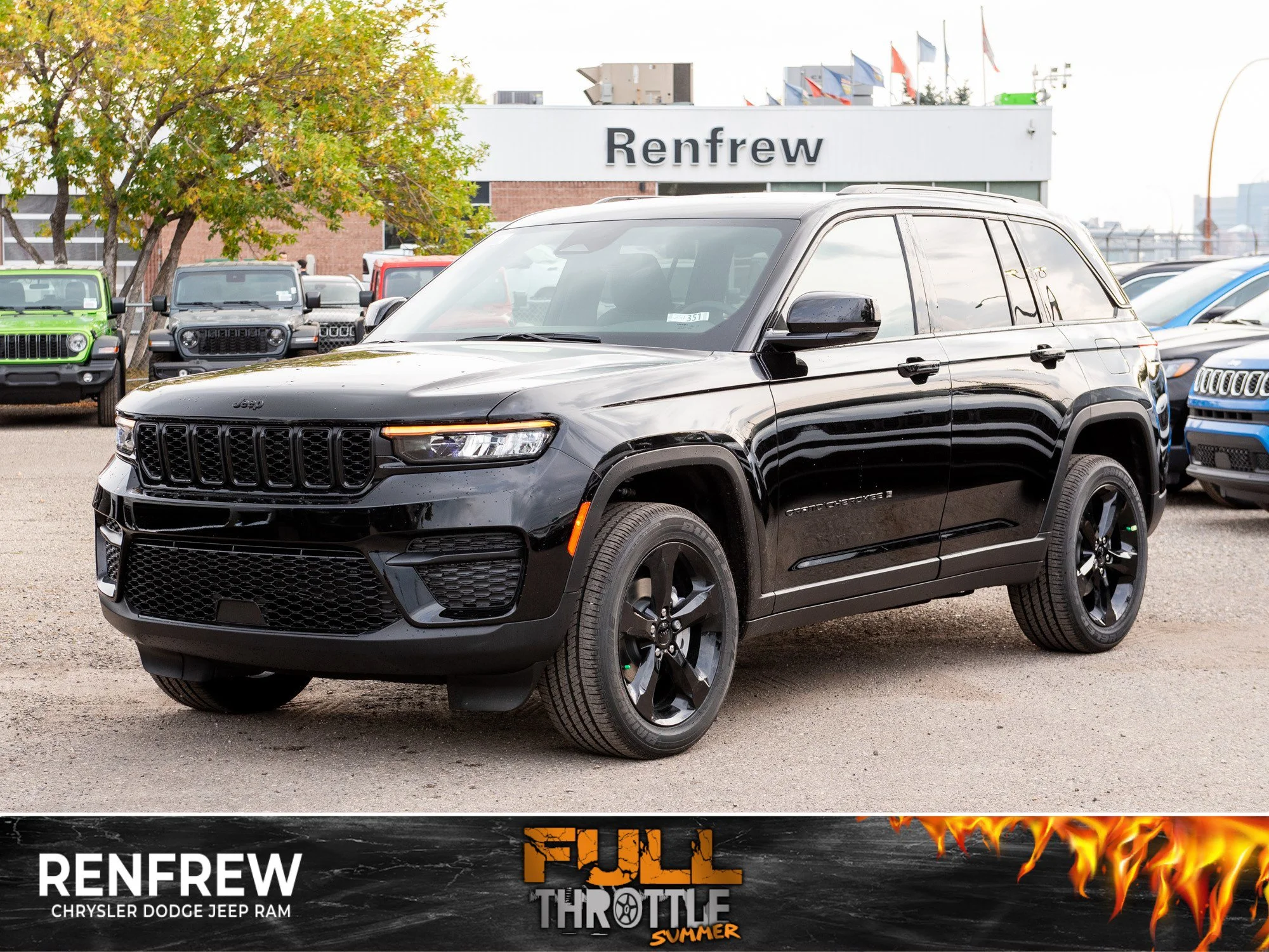 New 2025 Black Jeep Altitude* 4x4, Sunroof, Trailer Tow Package, Heated Leather image 1