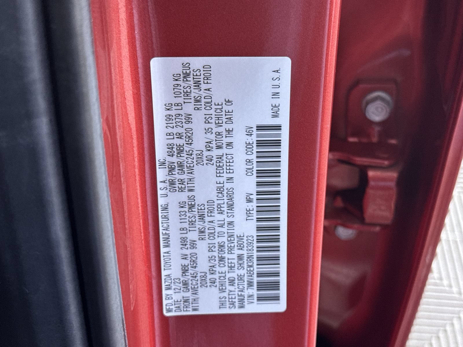Used 2024 Soul Red Crystal Metallic Mazda 2.5 S Premium Plus Package image 12