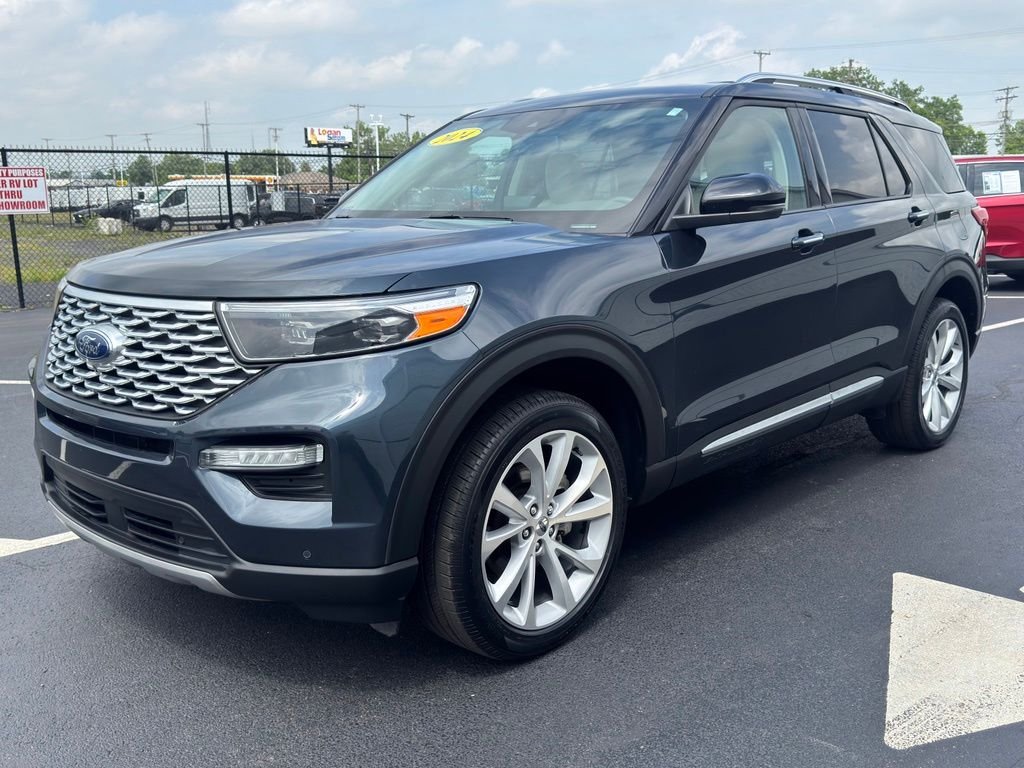 Used 2024 Blue Metallic Ford Platinum image 2