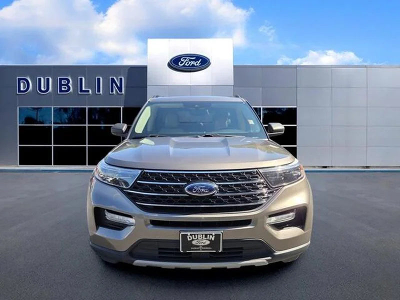 Used 2021 Stone Gray Metallic Ford XLT image 2