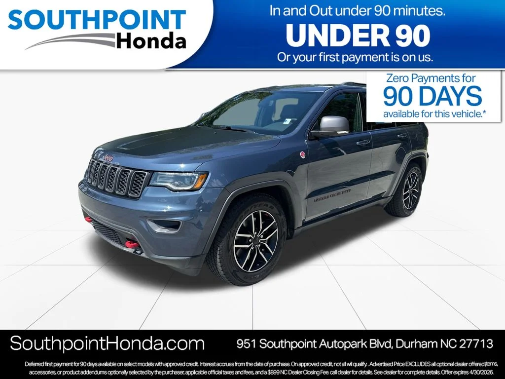 Used 2021 Slate Blue Jeep Trailhawk image 3