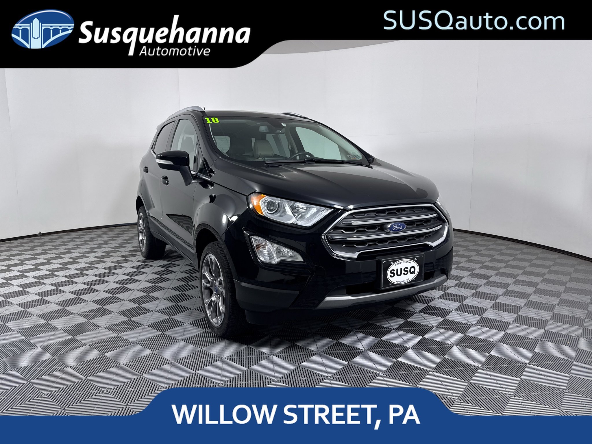 Used 2018 Shadow Black Ford Titanium image 1