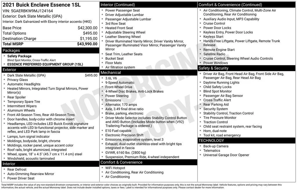 2021 Buick Enclave Essence's photo
