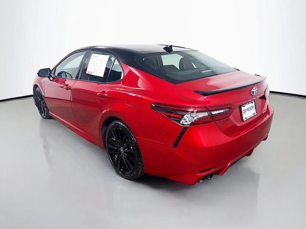 Certified Used 2021 Supersonic Red/Midnight Black Metallic Toyota Hybrid XSE image 5