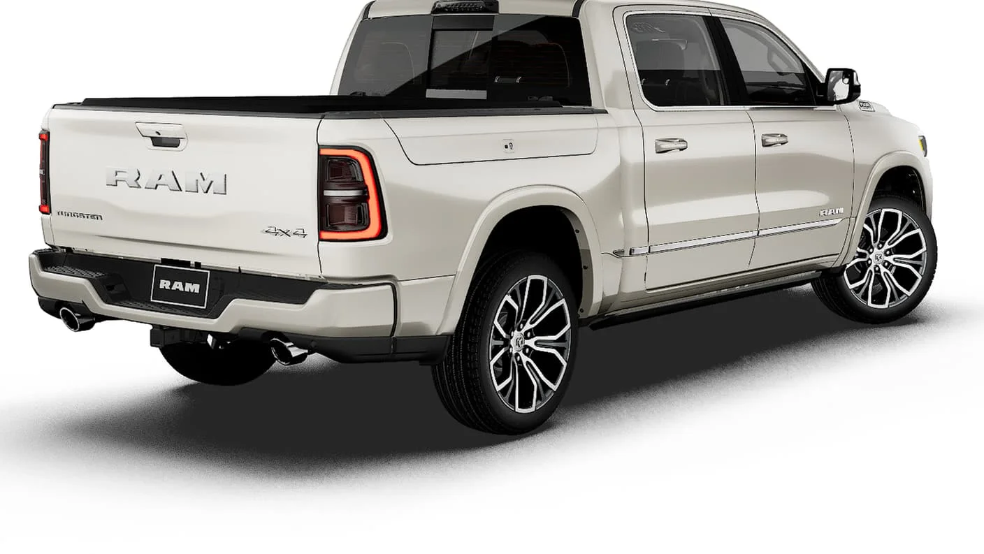 New 2027 Ivory White Tri-Coat Pearl-Coat Exterior Paint RAM Tungsten image 2