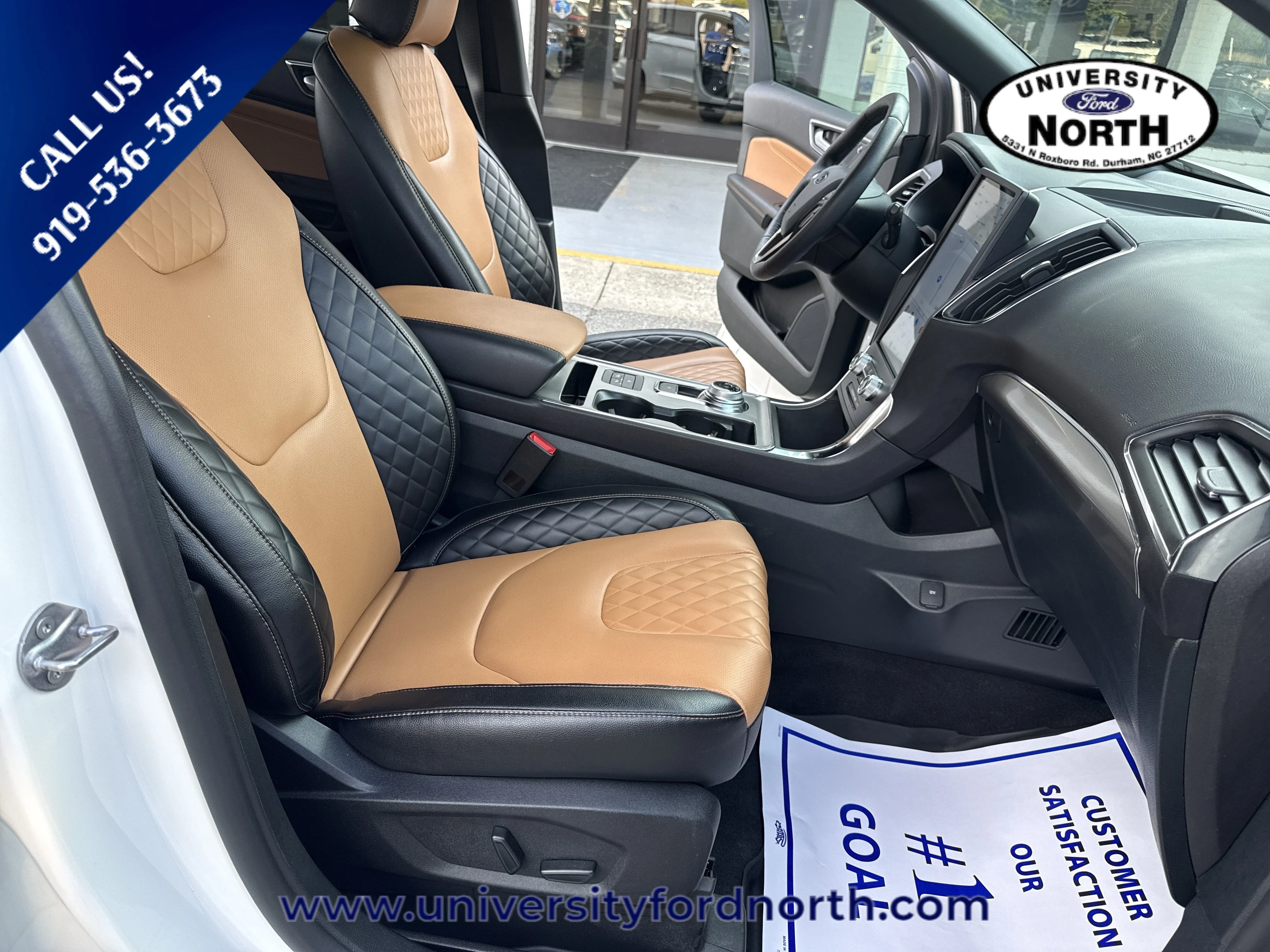 Used 2024 Star White Metallic Tri-Coat Ford Titanium image 37