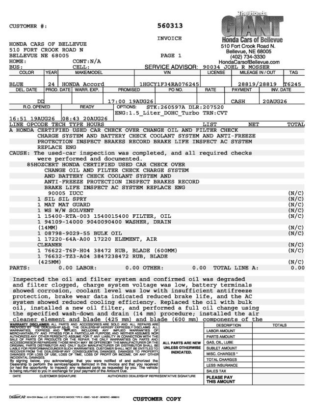 Certified Used 2024 Canyon River Blue Metallic Honda 1.5T EX image 30