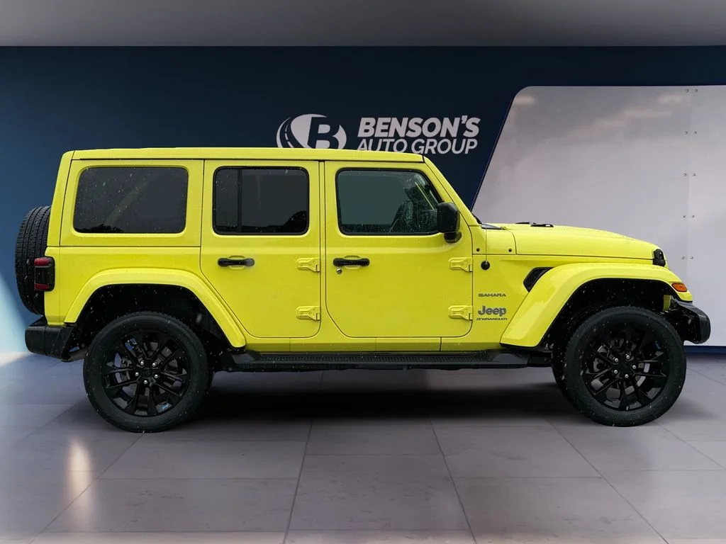 Used 2023 Yellow Jeep Sahara 4xe image 6