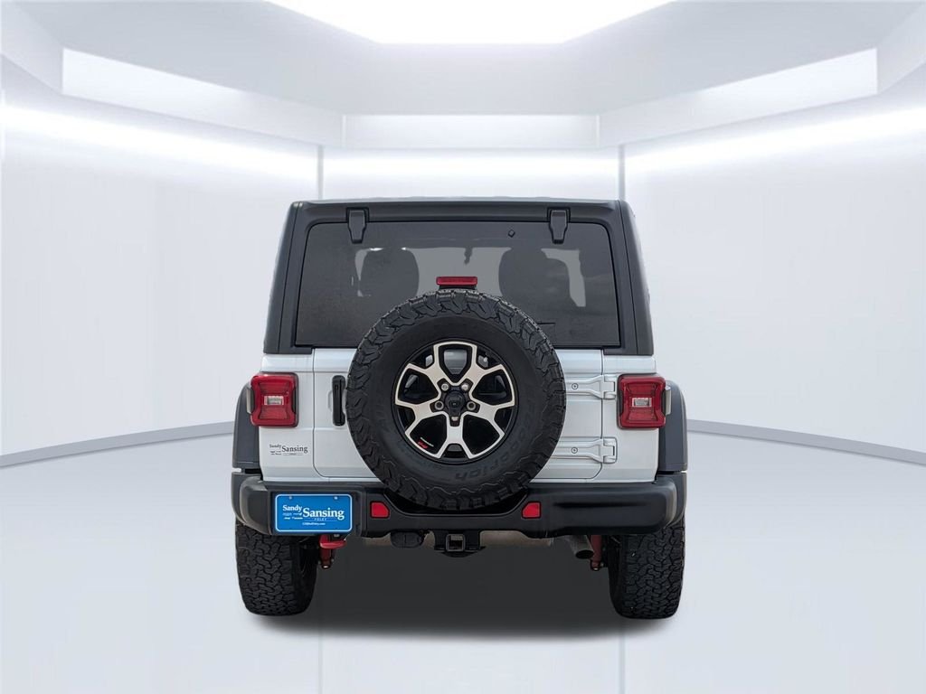 Used 2021 Bright White Clearcoat Jeep Rubicon image 5