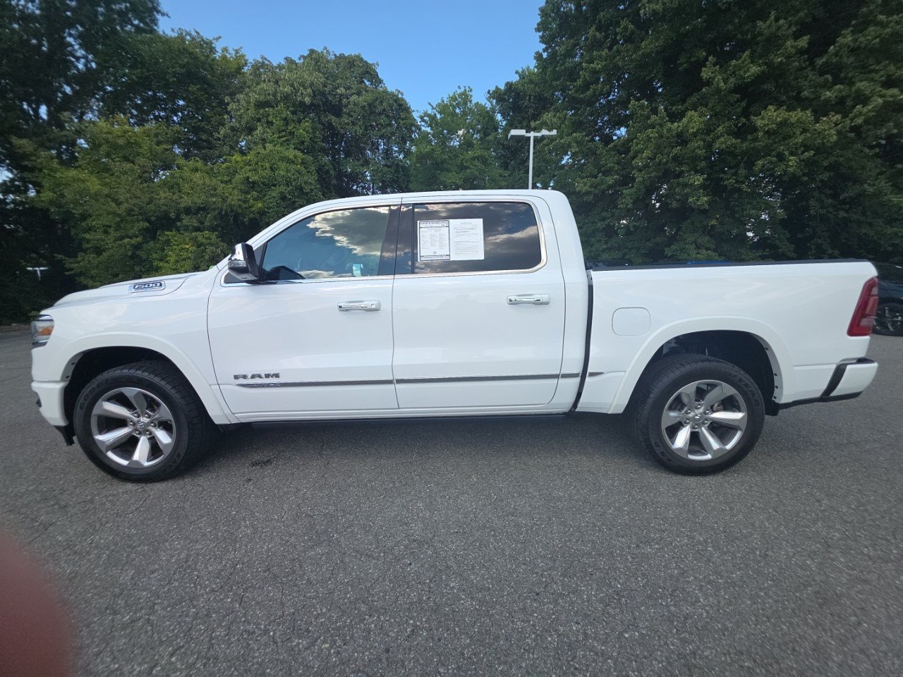 Used 2022 Bright White Clearcoat Ram Limited image 4