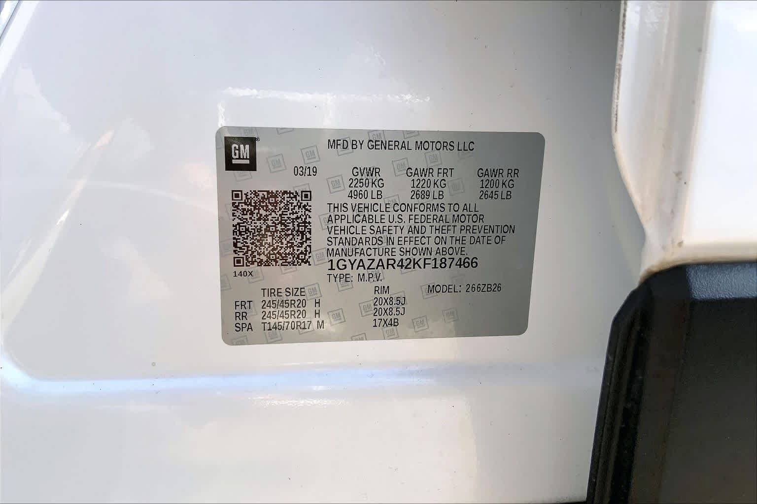 Used 2019 Crystal White Tricoat Cadillac FWD Luxury image 53