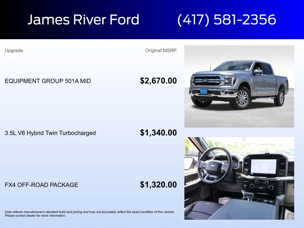 New 2026 Iconic Silver Metallic Ford Lariat® image 5
