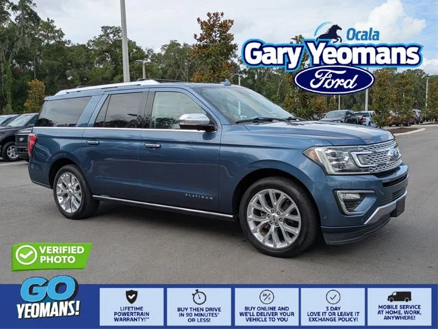Used 2018 Blue Metallic Ford Platinum image 1