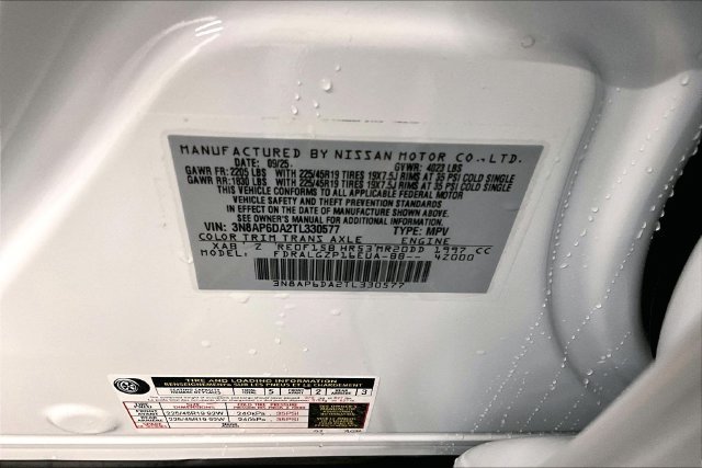 New 2026 Aspen White with Black Roof Nissan SR image 36