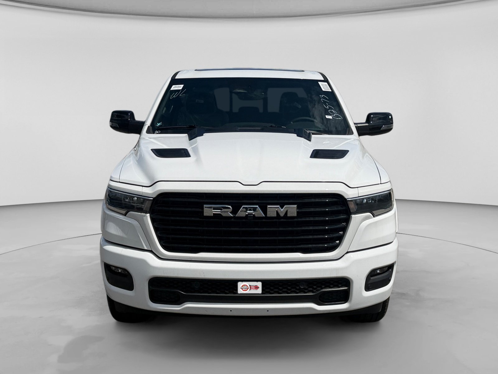 New 2026 Bright White Clear-Coat Exterior Paint RAM Laramie 4x4 Crew Cab 5