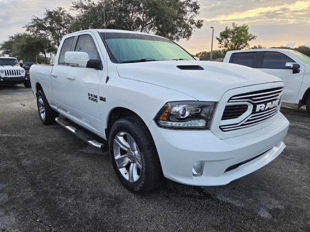 Used 2018 Bright White Clearcoat Ram Sport image 2