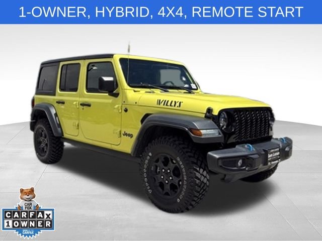 Used 2023 Yellow Jeep Willys 4xe image 2