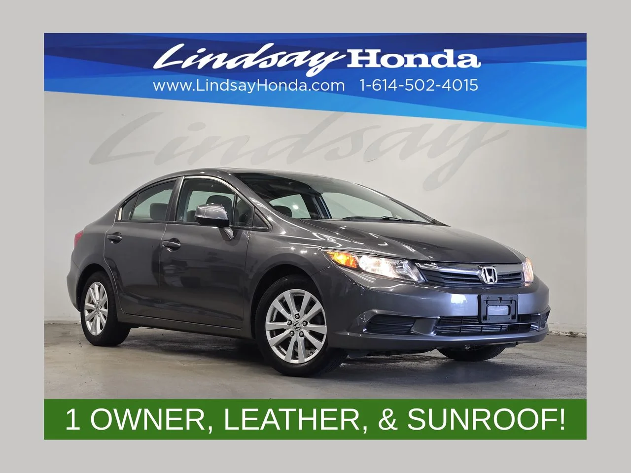 Used 2012 Polished Metal Metallic Honda EX-L image 1