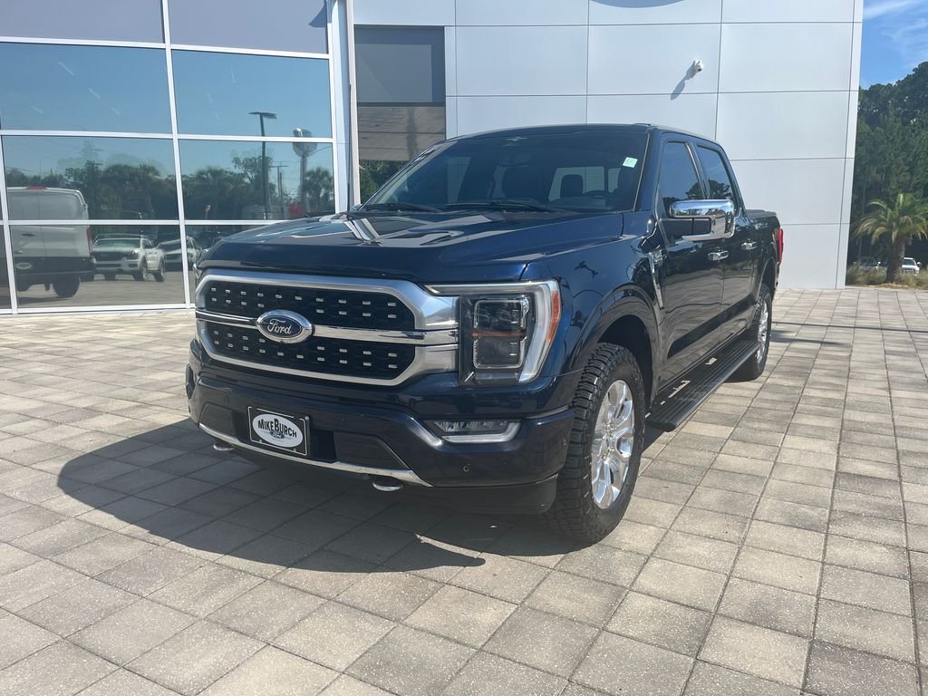 Used 2023 Blue Metallic Ford Platinum image 2
