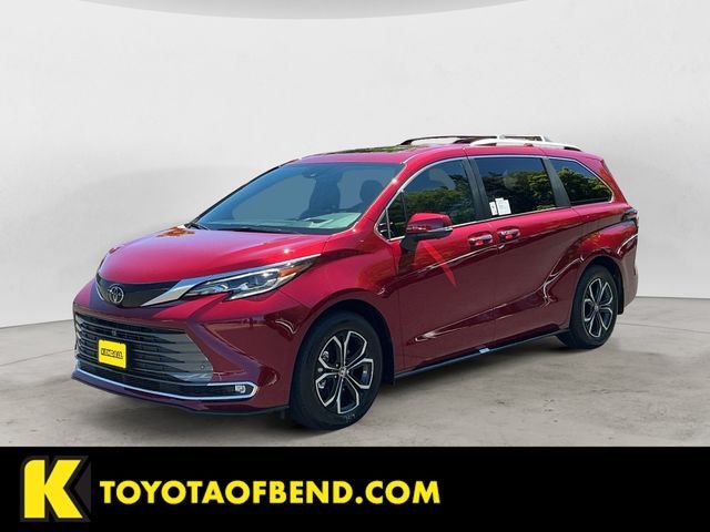 Red (Ruby Flare Pearl 1) 2026 Toyota Sienna Platinum 7-Passenger AWD Minivan All-Wheel Drive 
