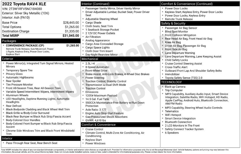 Used 2022  Toyota XLE image 3