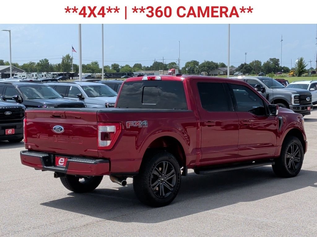 Used 2022 Rapid Red Metallic Tinted Clearcoat Ford Lariat image 9