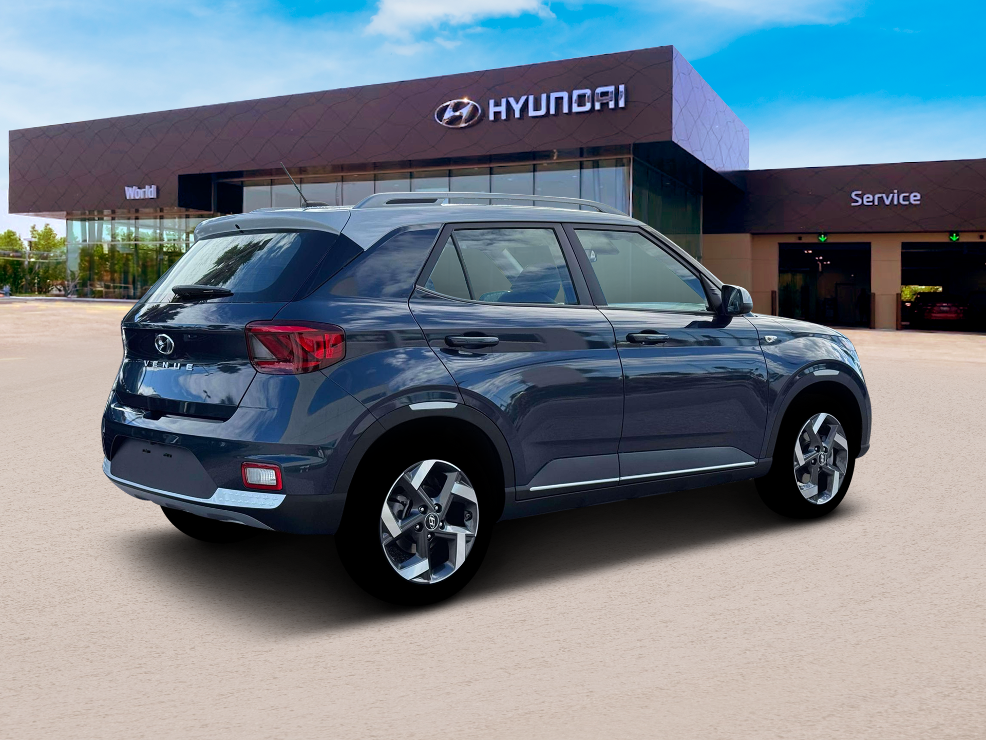 New 2026 Denim w/White Roof Hyundai SEL w/Two-Tone Roof image 8