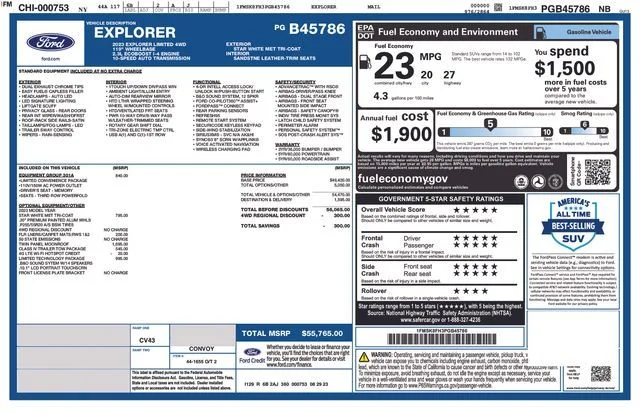 Used 2023 White Ford Limited image 28