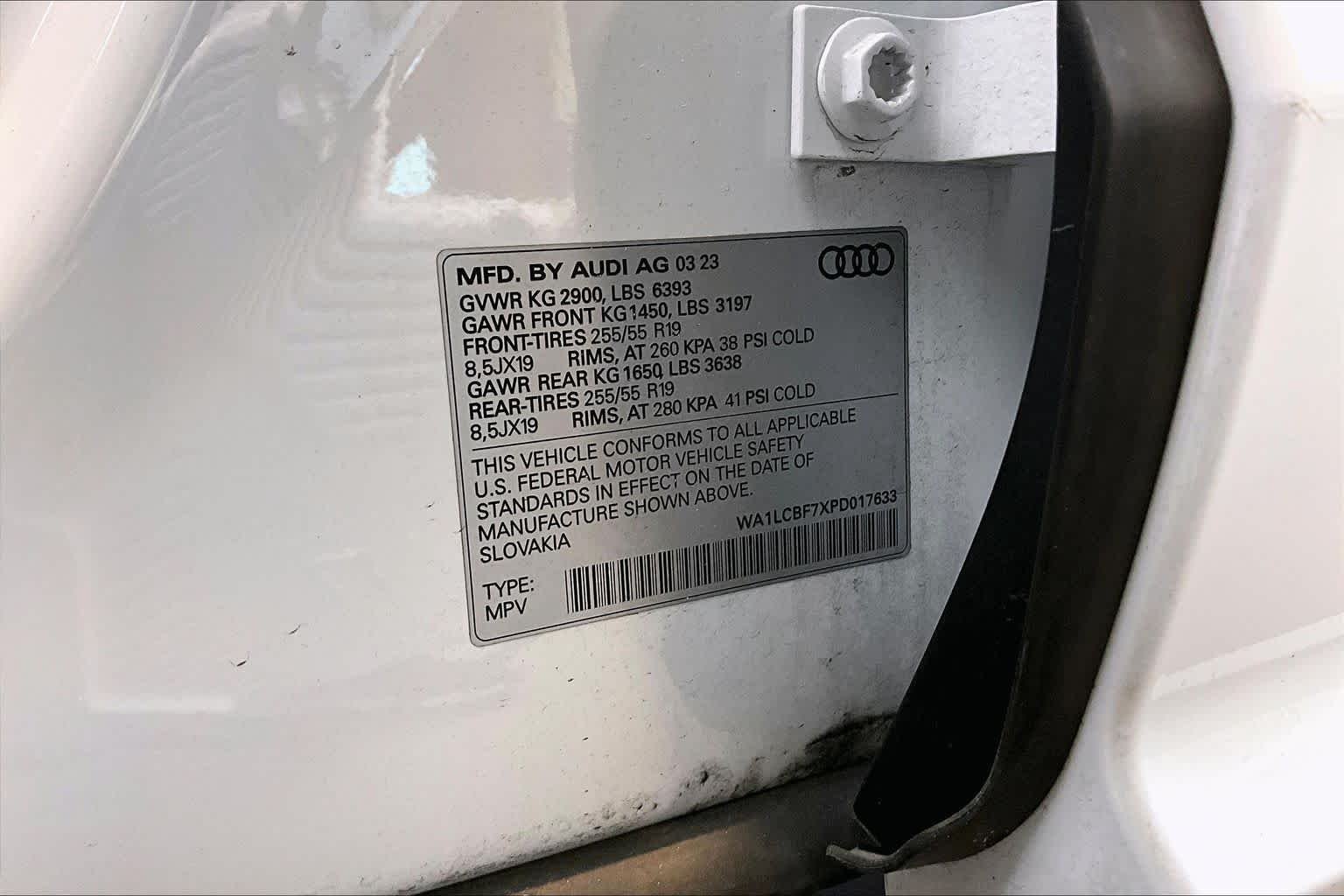 Used 2023 Glacier White Metallic Audi Premium Plus image 34