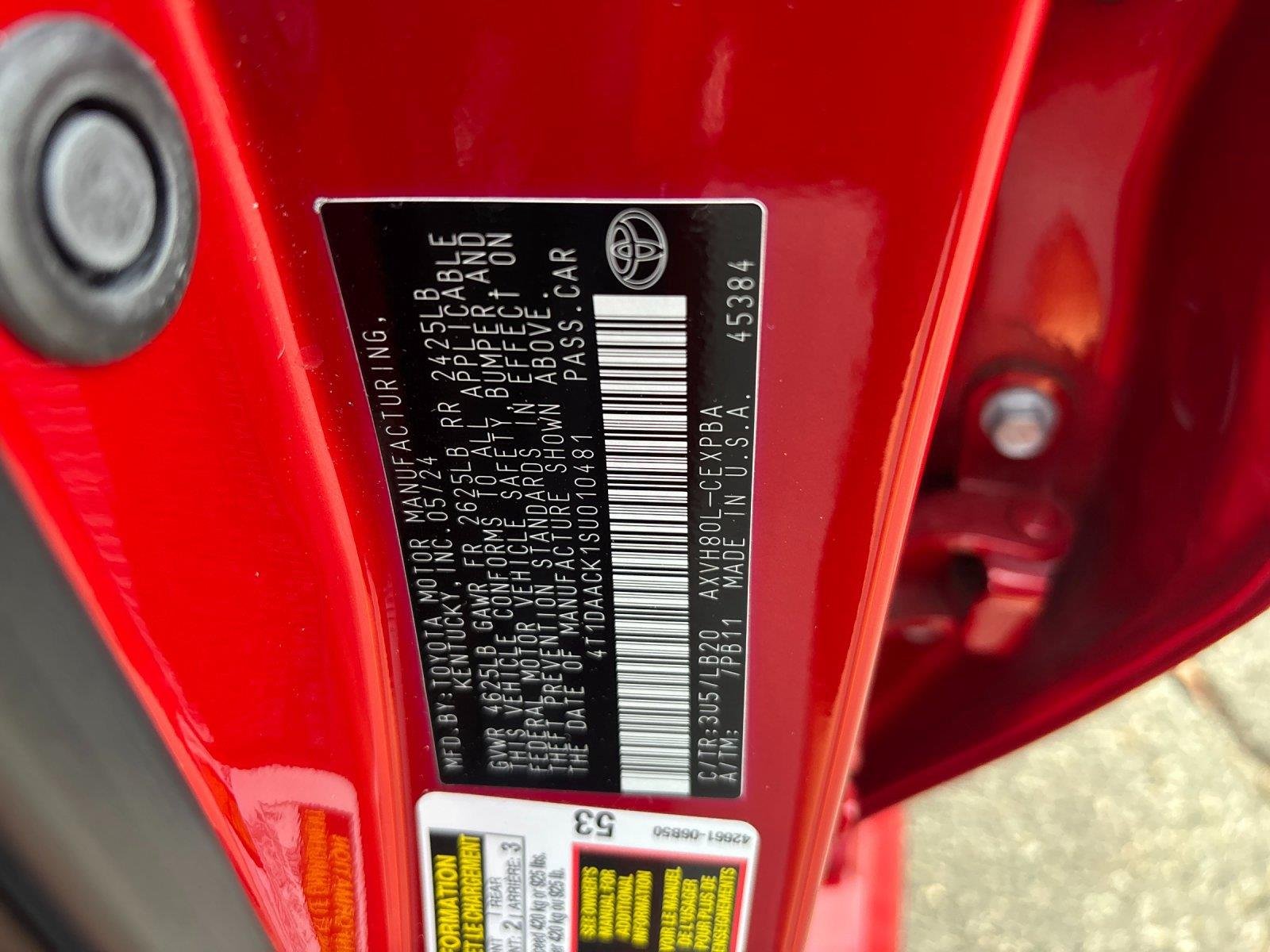 Used 2025 Supersonic Red Toyota XSE image 12