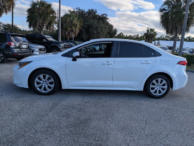 Used 2021 White Toyota LE image 7