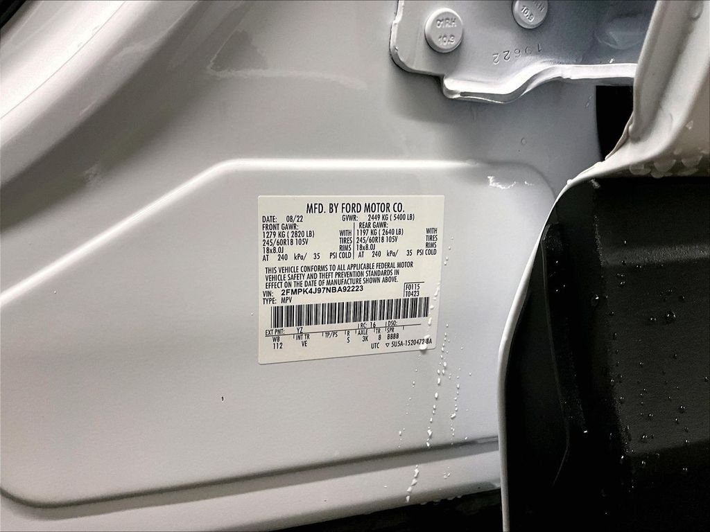 Used 2022 White Ford SEL image 35