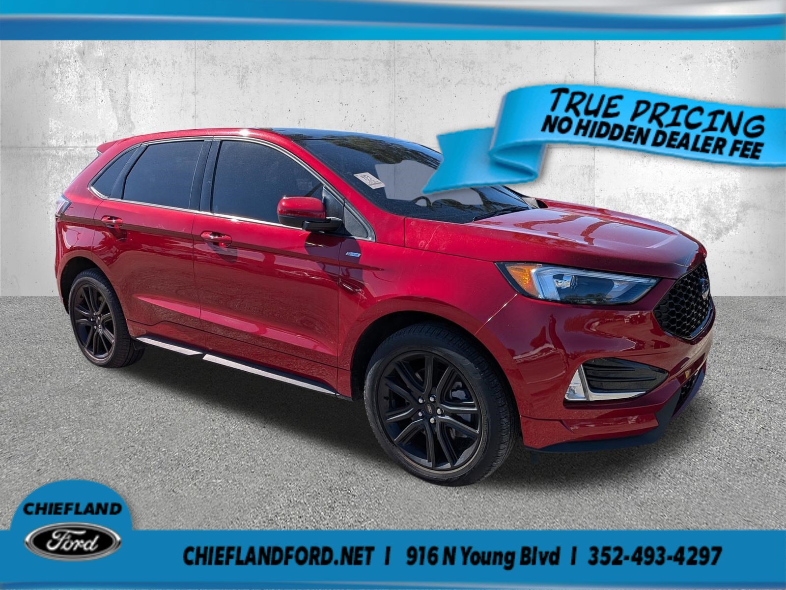 Used 2024 Rapid Red Metallic Tinted Clearcoat Ford ST-Line image 1