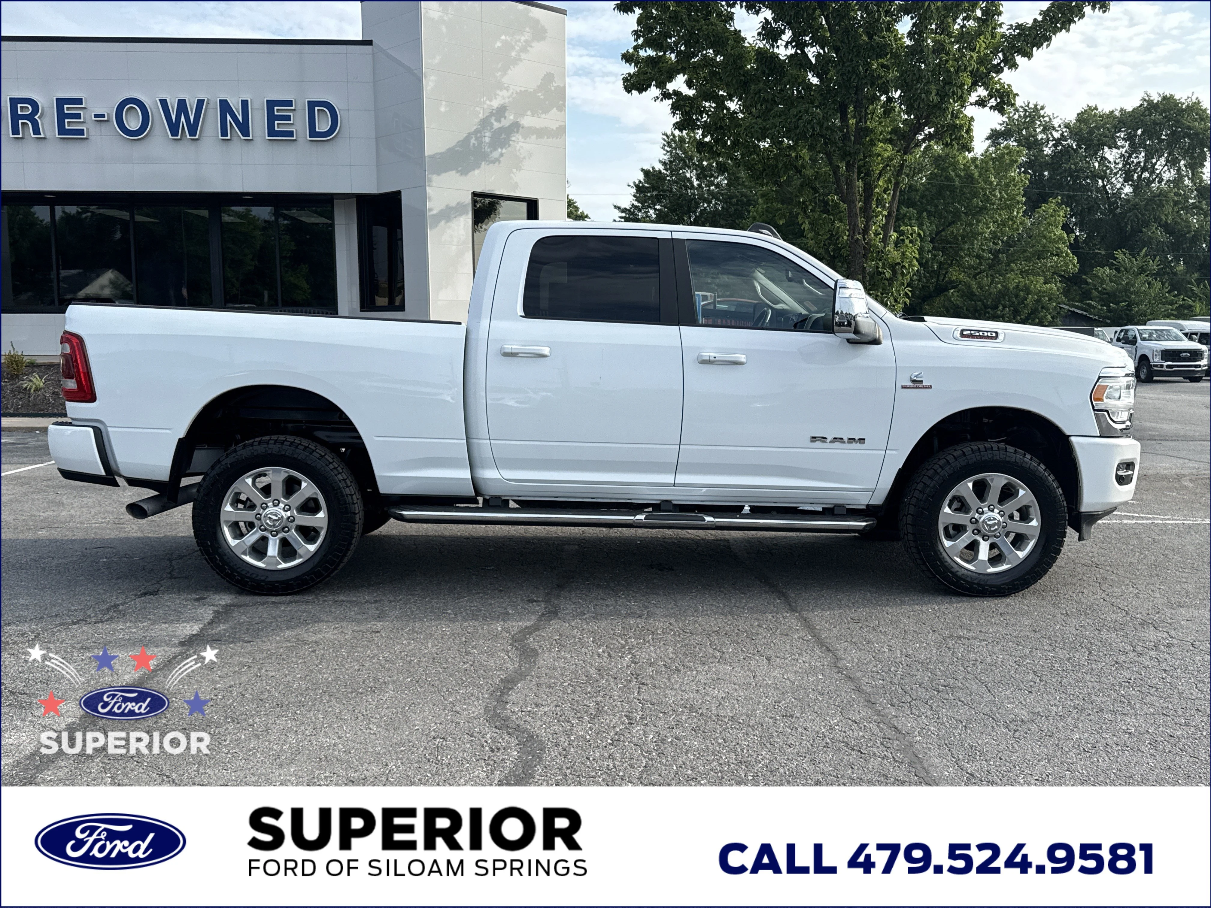 Used 2023 Bright White Clearcoat Ram Laramie 4WD image 2
