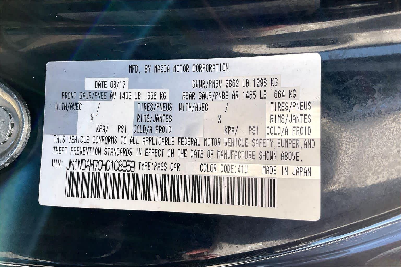 Used 2017 Jet Black Mica Mazda Grand Touring image 31