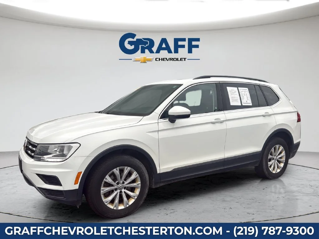 Used 2018 Volkswagen Tiguan SE with VIN 3VV2B7AX9JM095357 for sale in Burns Harbor, IN