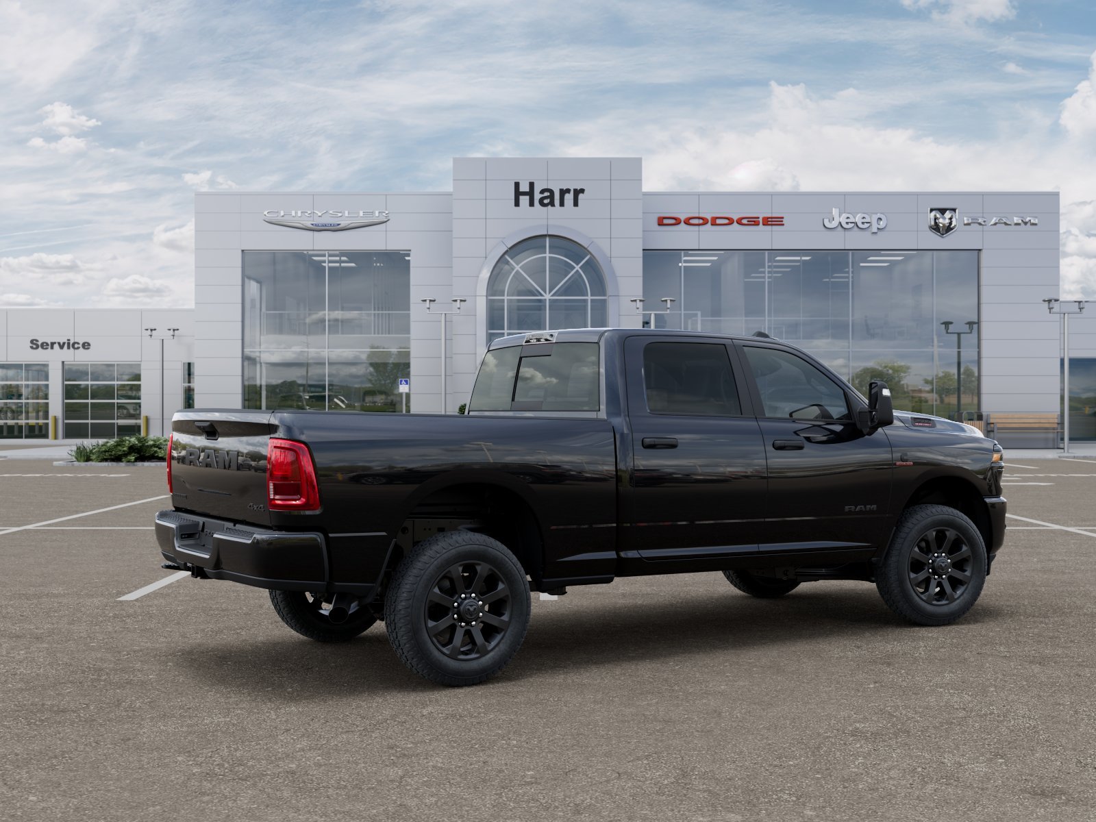 New 2026 Diamond Black Crystal Pearl-Coat Exterior Paint RAM Big Horn image 21