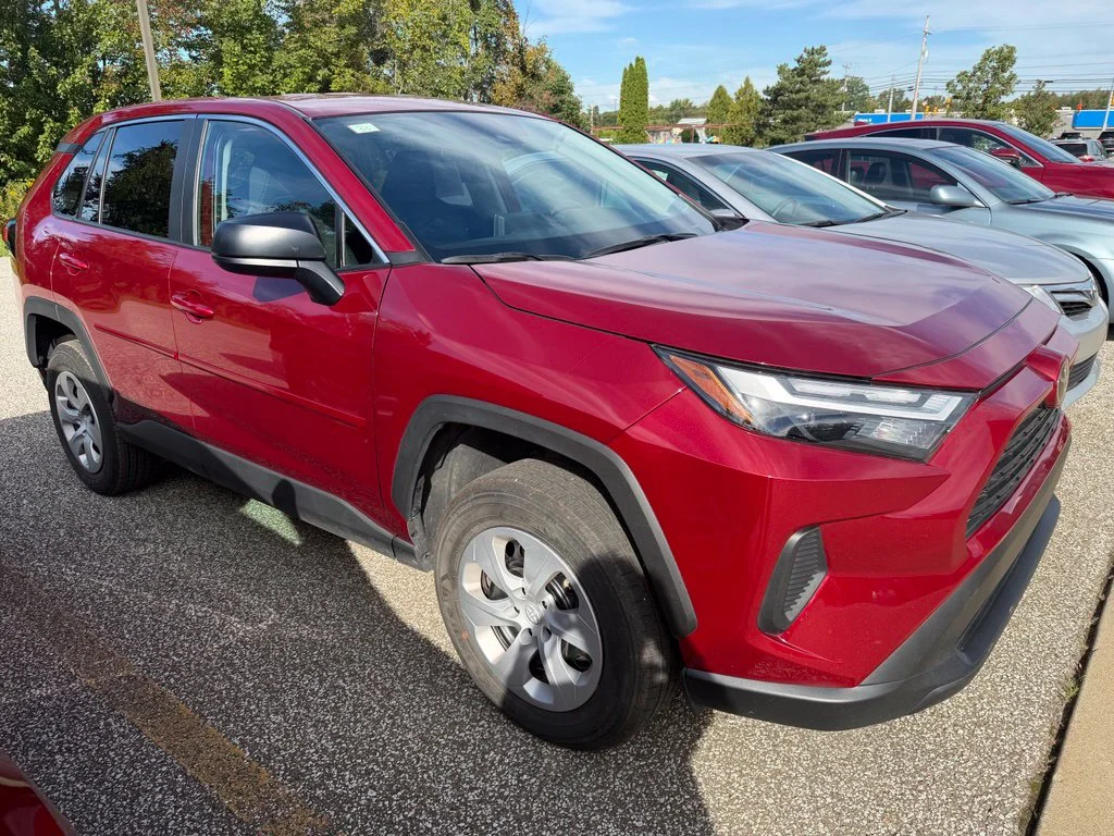 Certified Used 2025 Red Toyota LE image 3