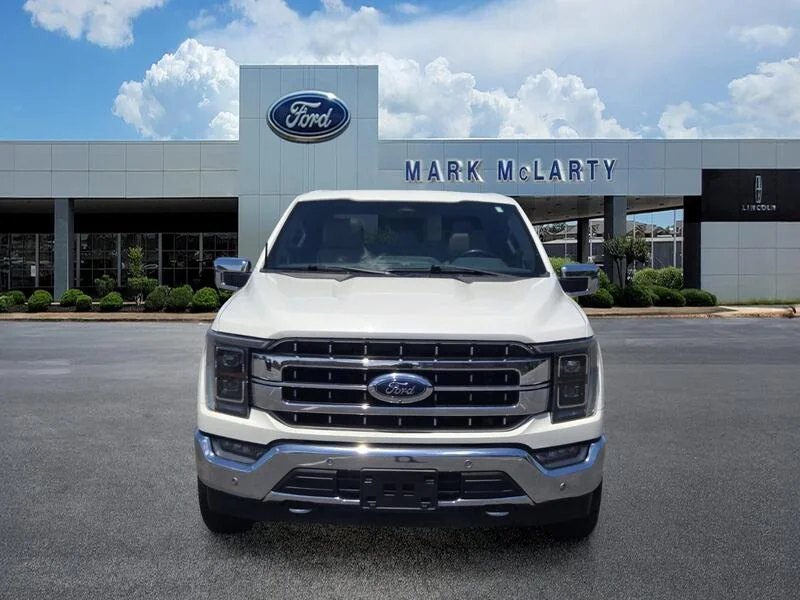 Used 2022 White Metallic FORD LARIAT 4WD SUPERCREW 5.5