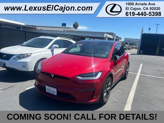 Used 2022 Red Tesla Plaid image 1
