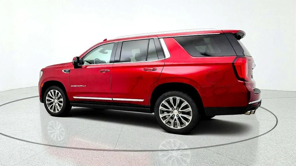 Used 2021 Cayenne Red Tintcoat GMC 4WD 4dr Denali w/ Rear Seat Media, 22