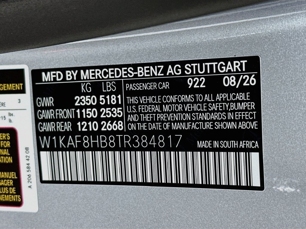 New 2026 Cirrus Silver Metallic Mercedes-Benz C 43 AMG® image 68