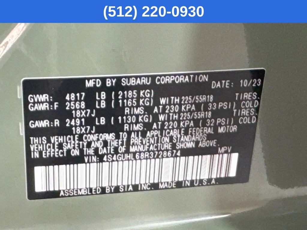 Certified Used 2024 Green Subaru Limited image 40