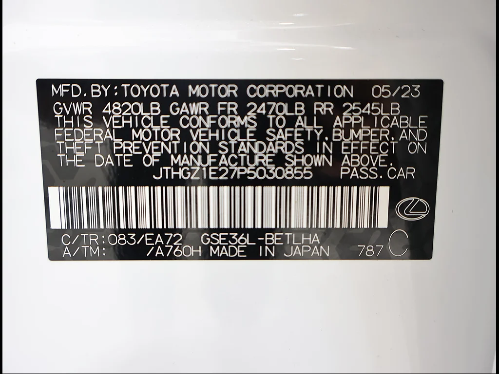 Certified Used 2023 ULTRA WHITE Lexus F SPORT image 12