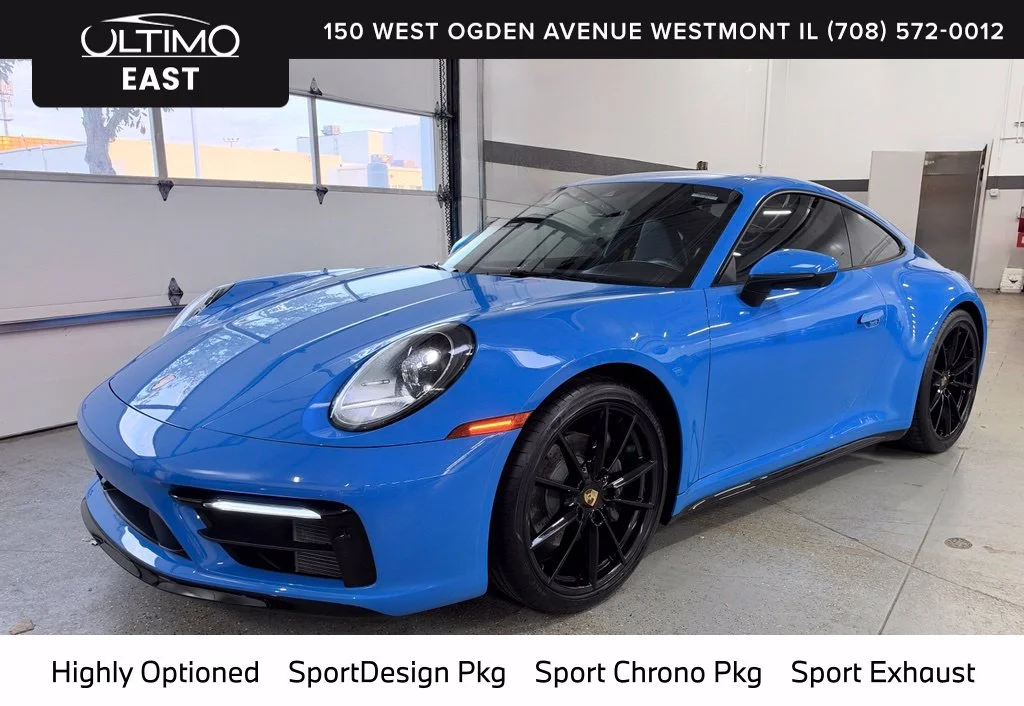 Used 2023 Blue Porsche Carrera image 1