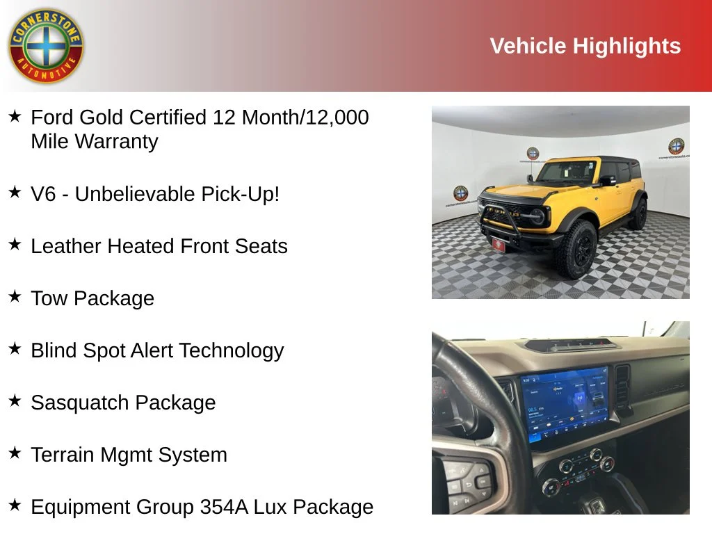 Certified 2021 Ford Bronco Wildtrak with VIN 1FMEE5DP2MLA64701 for sale in Elk River, Minnesota